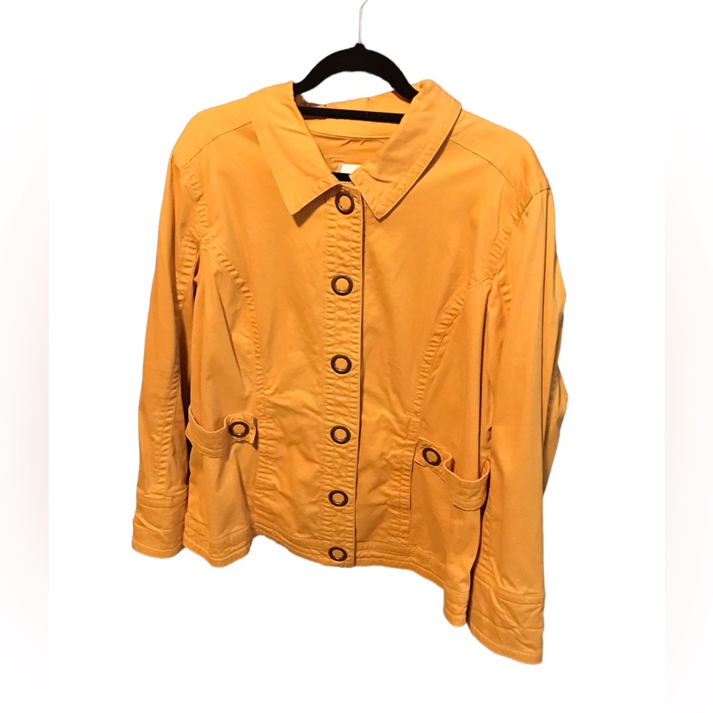 Live a Little 2X mustard jacket